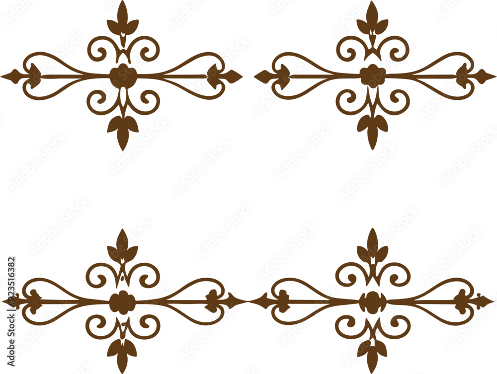 Dividers thin line elements set. Border underline for text page, book, invitation, wedding card, certificate, menu Dividers thin line elements set. Border underline for text page, book, invitation, wedding card, certificate, menu