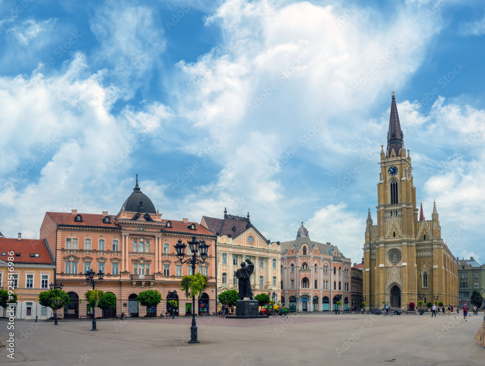 Fototapeta premium Liberty Square, Novi Sad, Vojvodina, Serbia
