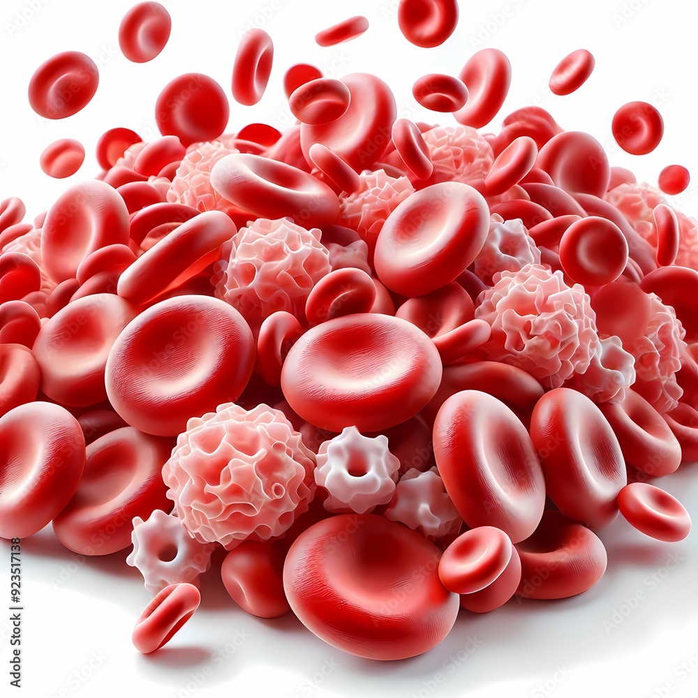 How about 3D rendered red blood cells in a vibrant floral background? How about 3D rendered red blood cells in a vibrant floral background?