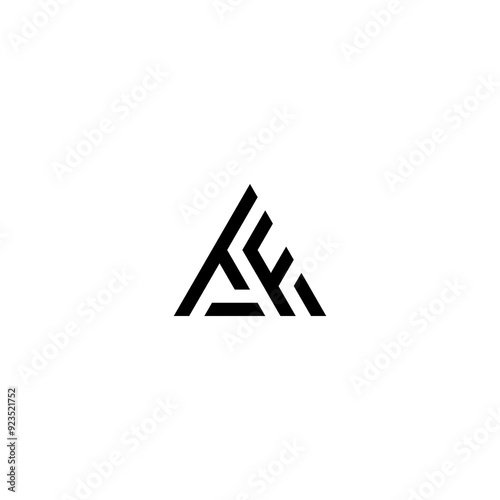 Free Download vector logo TF combination of triangles - GFXLoad