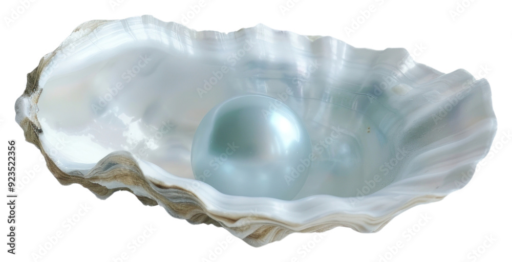 PNG Lustrous pearl inside elegant shell PNG Lustrous pearl inside elegant shell