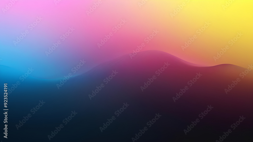 Grainy gradient background blue pink yellow abstract glowing color wave black dark backdrop noise texture banner poster header design Grainy gradient background blue pink yellow abstract glowing color wave black dark backdrop noise texture banner poster header design