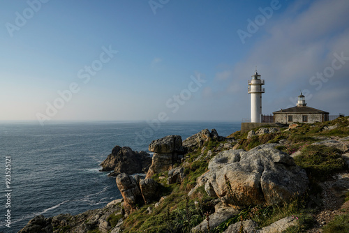 Atlantic ocean views, Touriñan Lighthouse in Galicia, Spain.