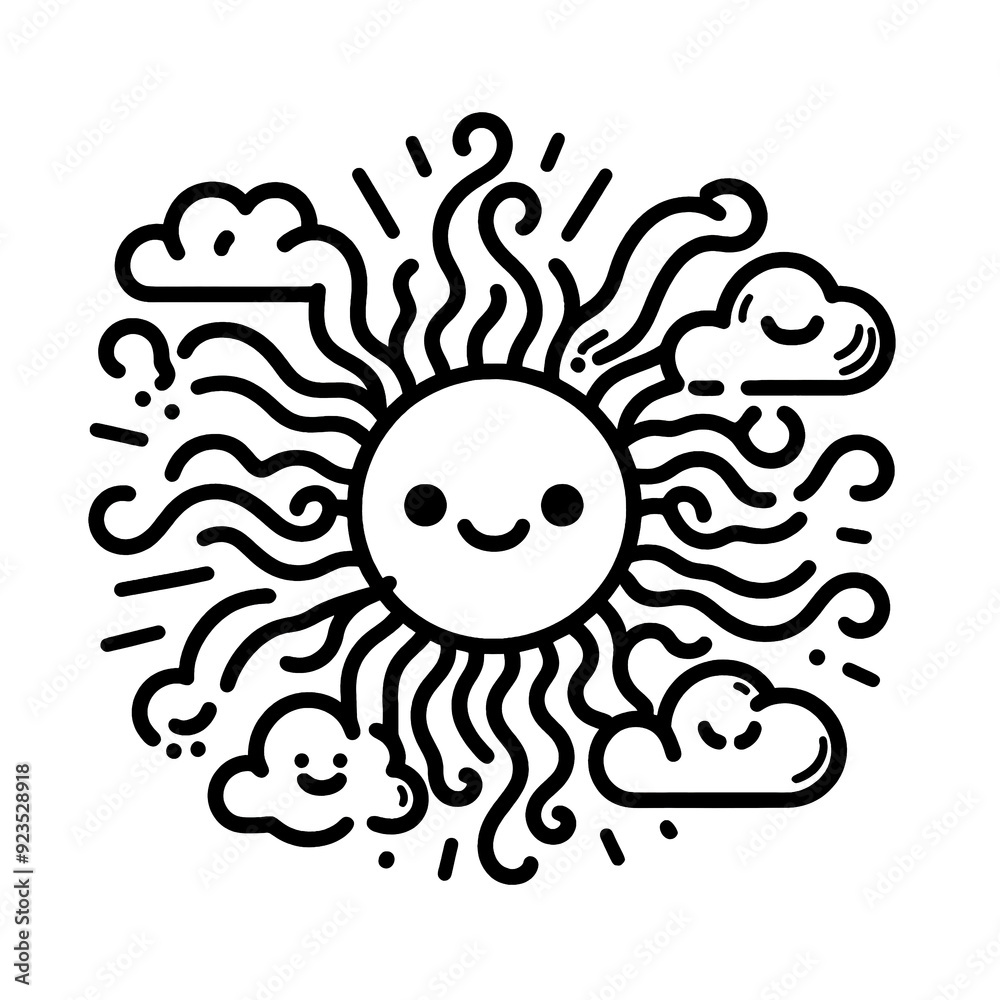 Naklejka premium the sun