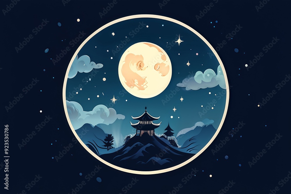 추석 달 일러스트 추석 달 일러스트