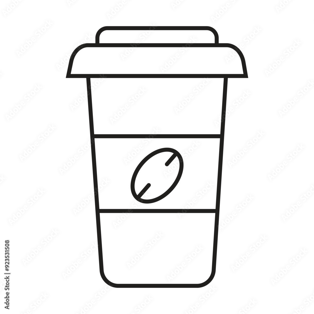 Coffee cup icon vector on white background Coffee cup icon vector on white background