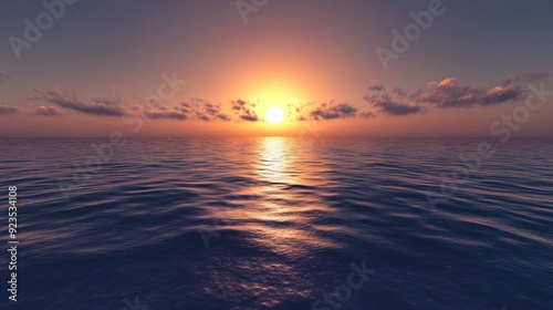 Serene Sunset Over Calm Waters