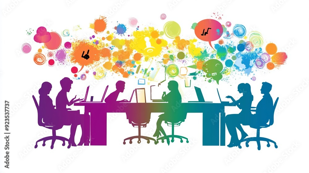 Creative Collaboration in a Modern Workspace