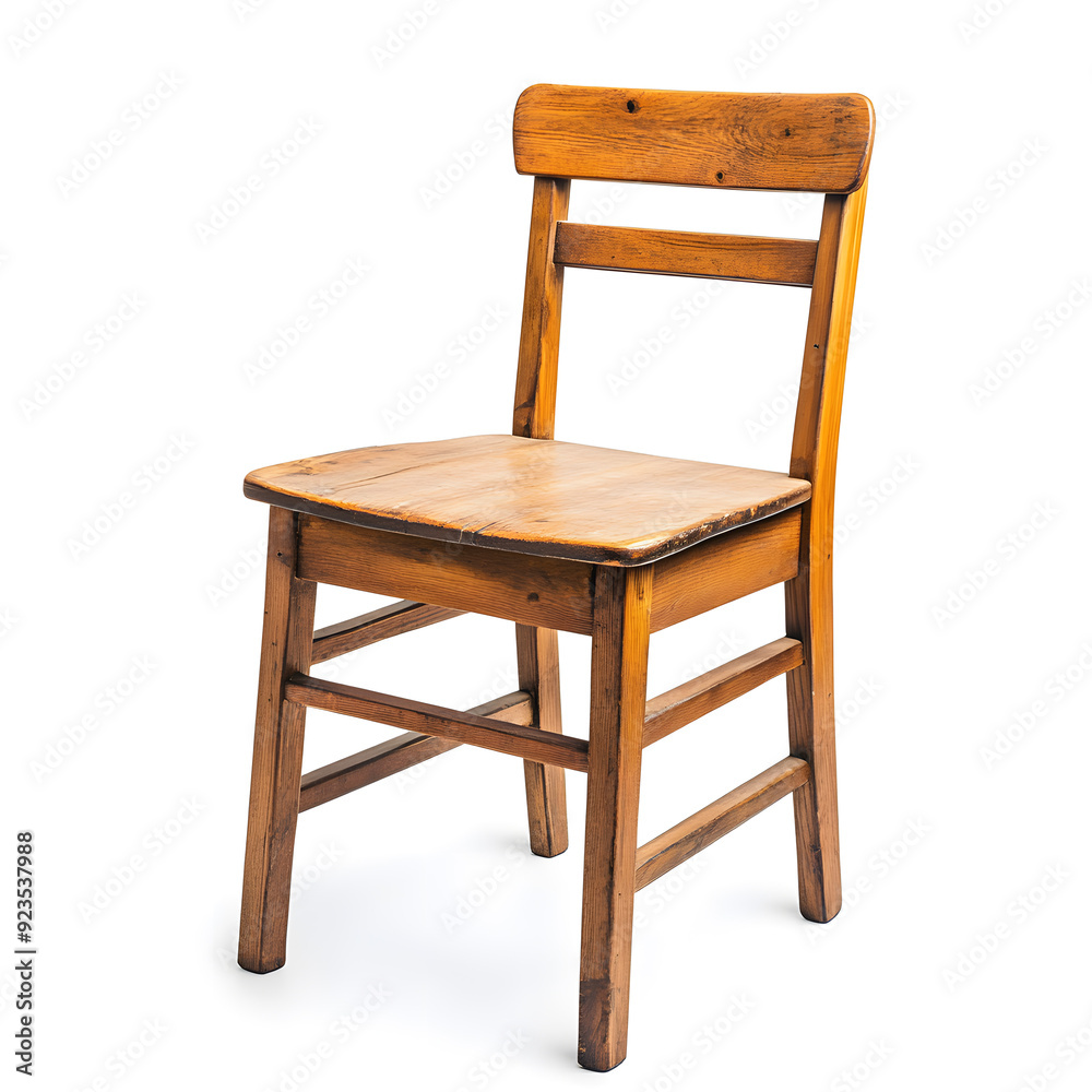Wooden chair isolated on white background Wooden chair isolated on white background