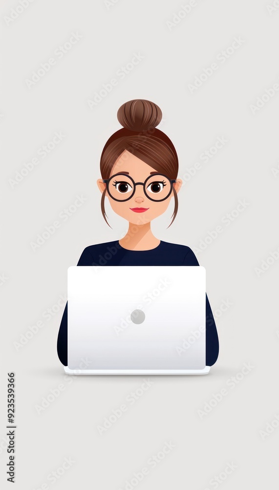 Online conference, sharing presentation, flat design illustration Online conference, sharing presentation, flat design illustration
