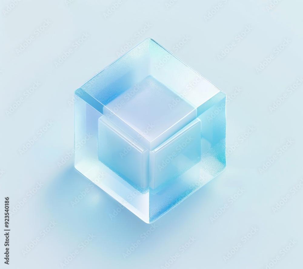 blue glass cube blue glass cube