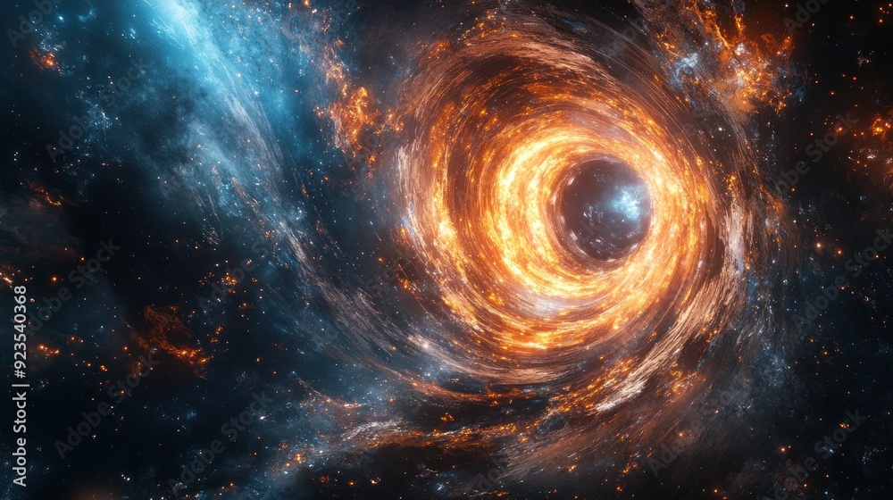 Cosmic Vortex: A swirling spectacle of celestial fire Cosmic Vortex: A swirling spectacle of celestial fire