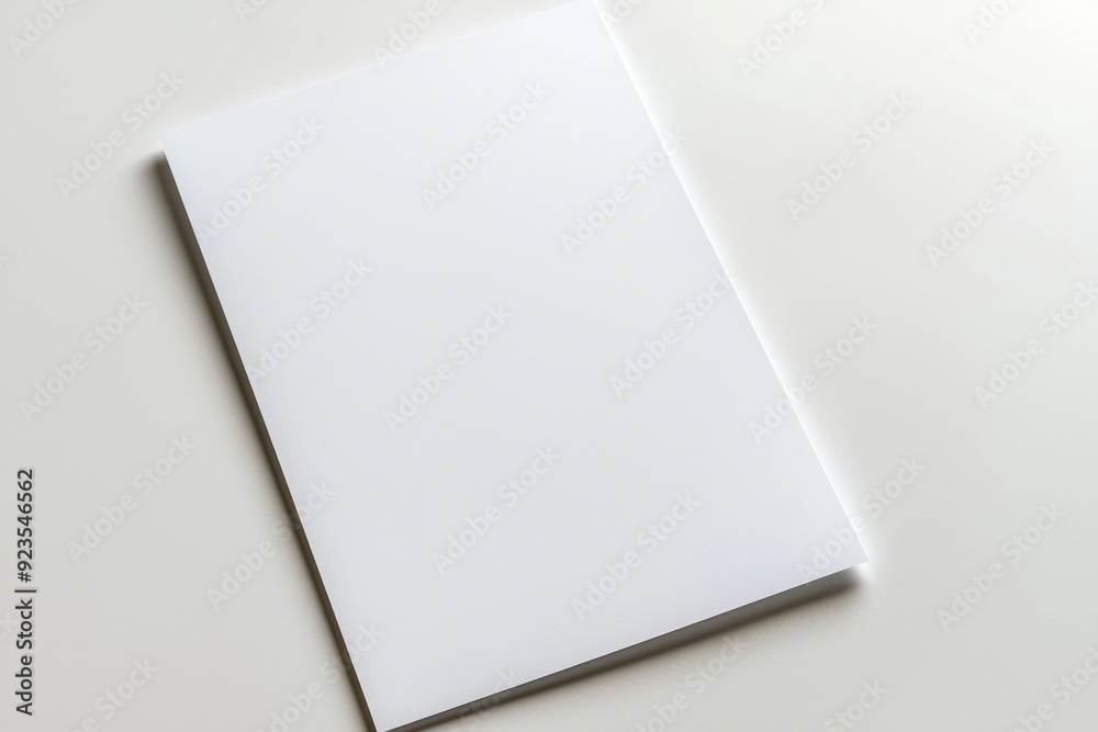 Blank A4 Paper Mockup on Isolated Background created with Generative AI