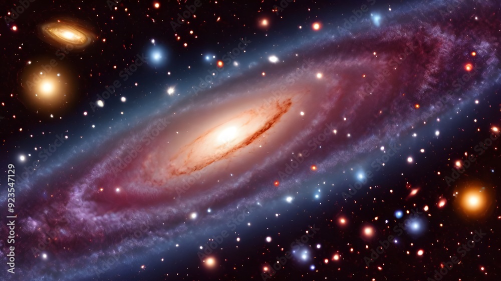 Obraz premium Allgning galaxies