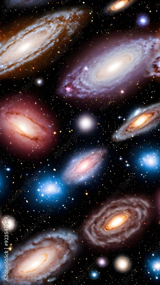 Obraz premium Allgning galaxies