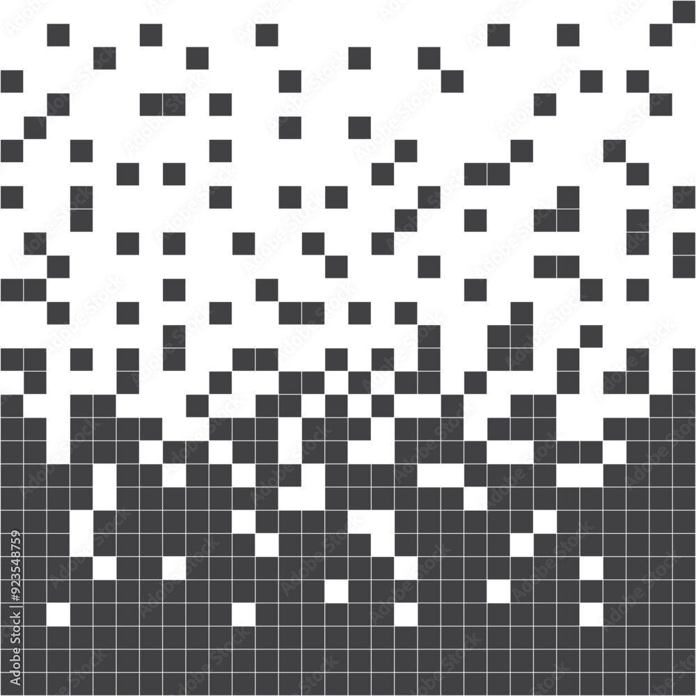 Pixel disintegration background. Decay effect. Dispersed dotted pattern. Concept of disintegration, pixel mosaic textures with simple square particles. Pixel disintegration background. Decay effect. Dispersed dotted pattern. Concept of disintegration, pixel mosaic textures with simple square particles.