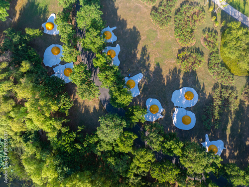 Summer scenery of Wuhan East Lake Scenic Area photo