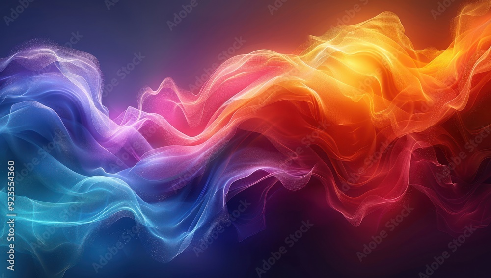 Fototapeta premium Abstract Colorful Swirling Energy