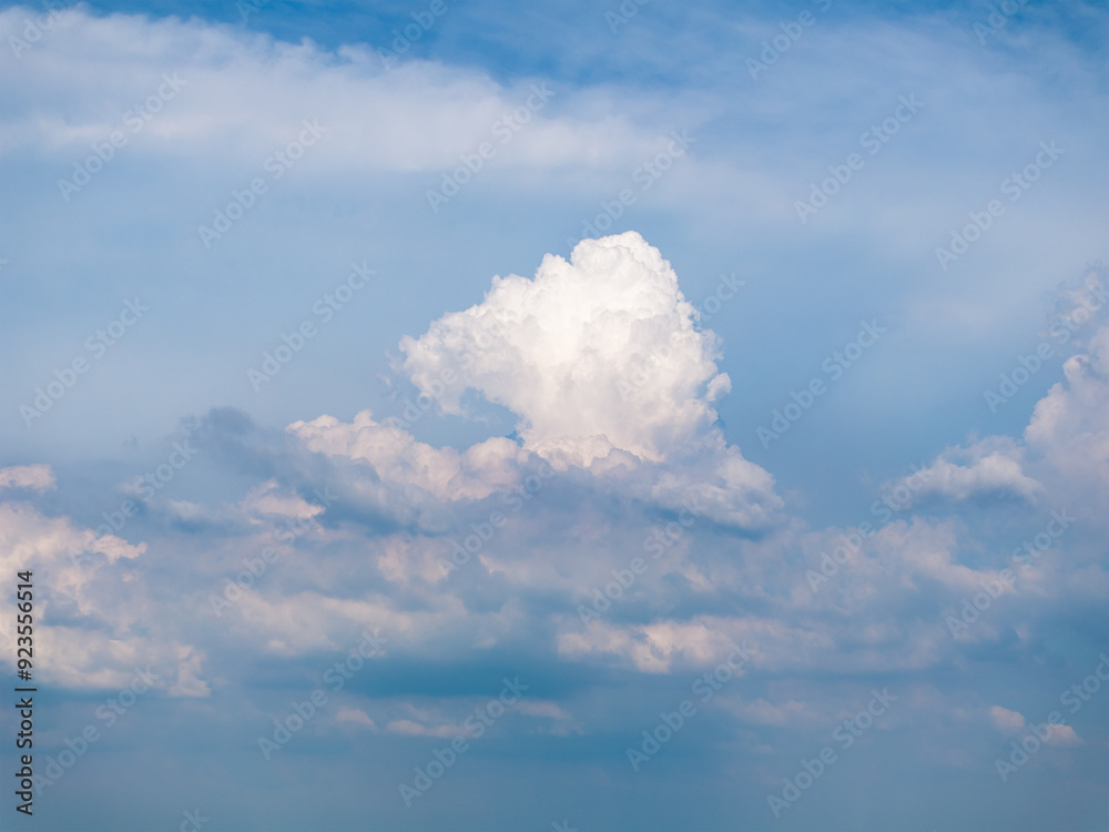 Beautiful sky scenery of Wuhan in summer Beautiful sky scenery of Wuhan in summer