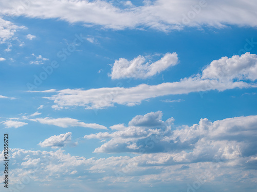 Beautiful sky scenery of Wuhan in summer