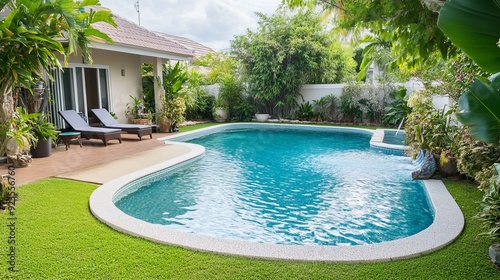 Serene Backyard Pool Oasis