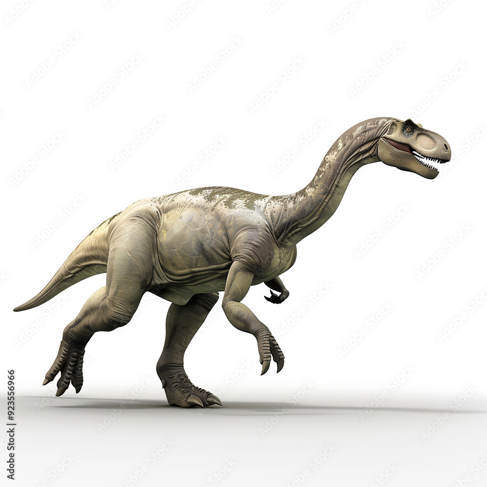 Majestic Tyrannosaurus Rex in Isolated White Background Majestic Tyrannosaurus Rex in Isolated White Background