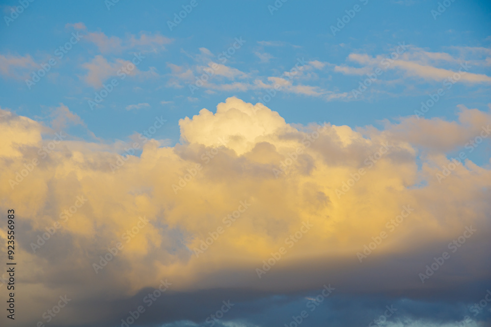 Beautiful sky scenery of Wuhan in summer Beautiful sky scenery of Wuhan in summer