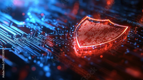 Digital shield intercepting malware in realtime, cybersecurity, monitoring