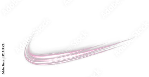 Light red Twirl. Curve light effect of red line. Luminous red circle. Light red pedistal, podium, platform, table. Vector PNG. Vector illustration	