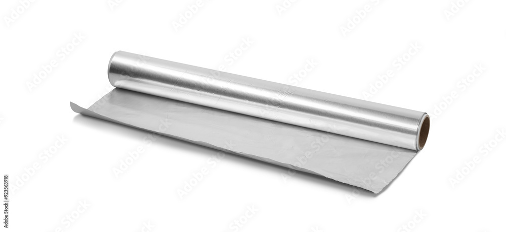 Roll of aluminum foil isolated on transparent background Roll of aluminum foil isolated on transparent background