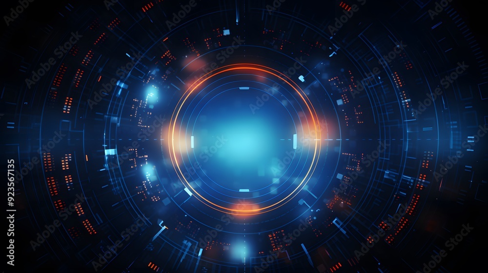 Abstract technology background Hi-tech communication concept futuristic digital innovation background vector illustration Abstract technology background Hi-tech communication concept futuristic digital innovation background vector illustration
