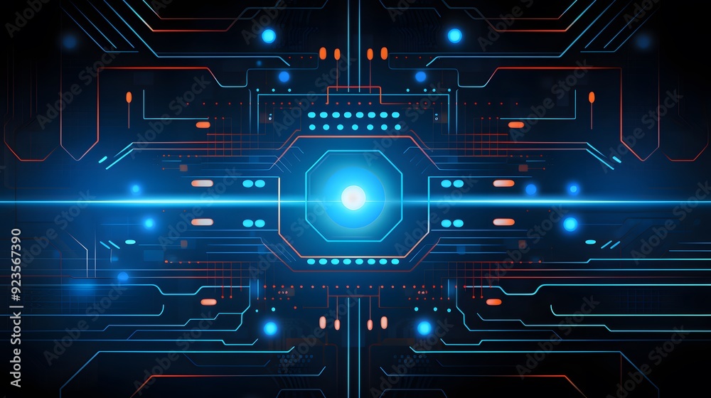 Abstract technology background Hi-tech communication concept futuristic digital innovation background vector illustration