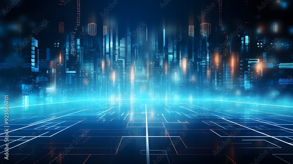 Abstract technology background Hi-tech communication concept futuristic digital innovation background vector illustration
