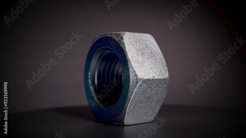 Spinning dice with black background 1