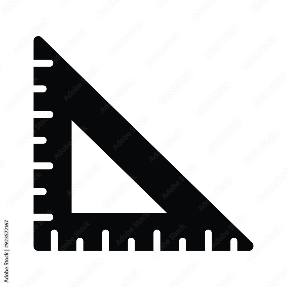 Triangular ruler vector design, ready for premium use Triangular ruler vector design, ready for premium use