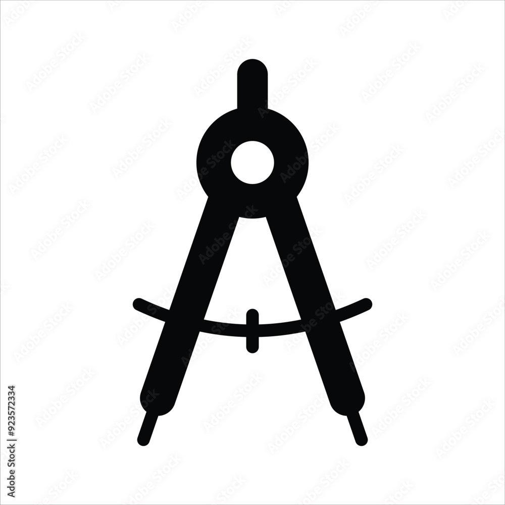 Grab this amazing vector design of geometry compass icon, flat icon design of drafting tool Grab this amazing vector design of geometry compass icon, flat icon design of drafting tool