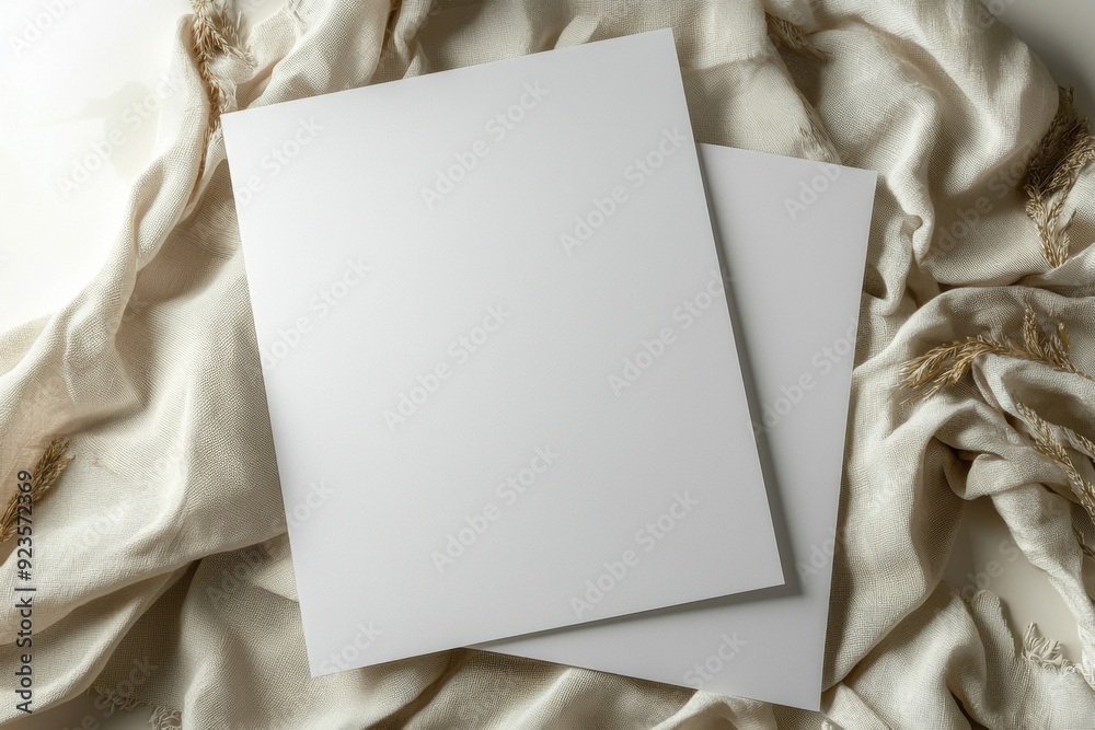 Blank A4 Paper Mockup on Isolated Background created with Generative AI Blank A4 Paper Mockup on Isolated Background created with Generative AI
