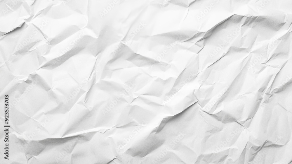 Obraz premium Crumpled White Paper Texture