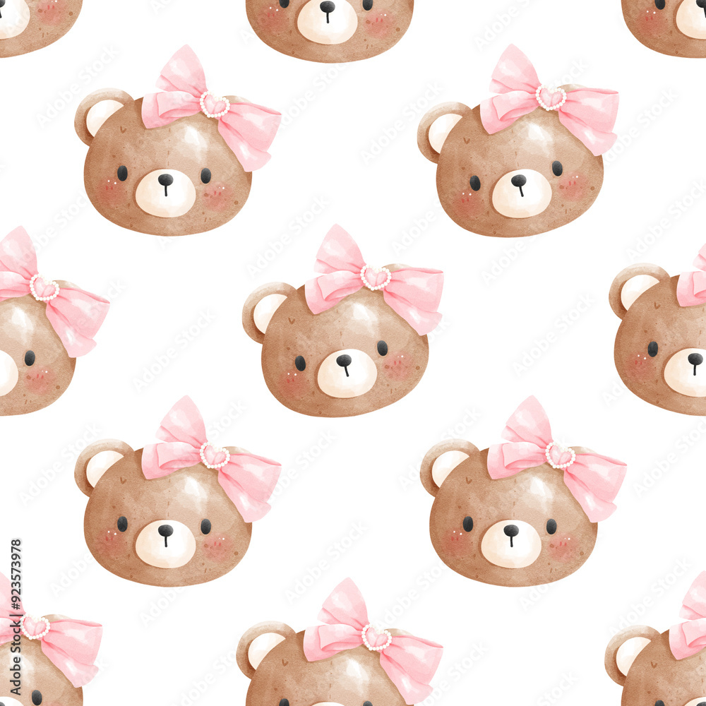 Cute Teddy Bear Seamless pattern Cute Teddy Bear Seamless pattern