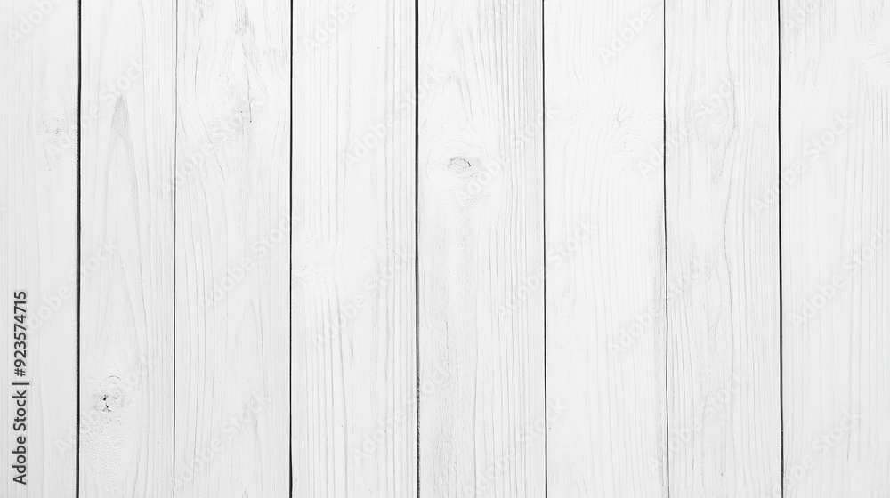 Naklejka premium White Wooden Plank Background