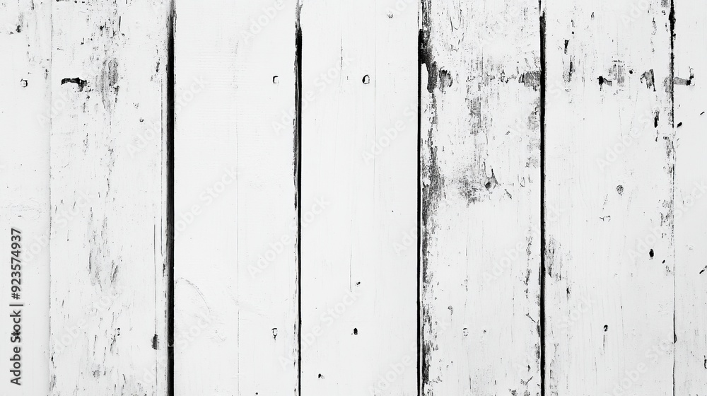 Fototapeta premium Rustic White Wooden Planks
