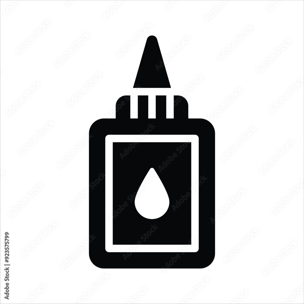 Grab this amazing icon of glue bottle, vector of sticky stationery item in modern style Grab this amazing icon of glue bottle, vector of sticky stationery item in modern style