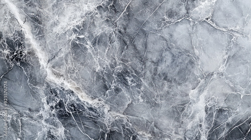 Obraz premium Elegant marble texture background with veined patterns in shades of gray and white.