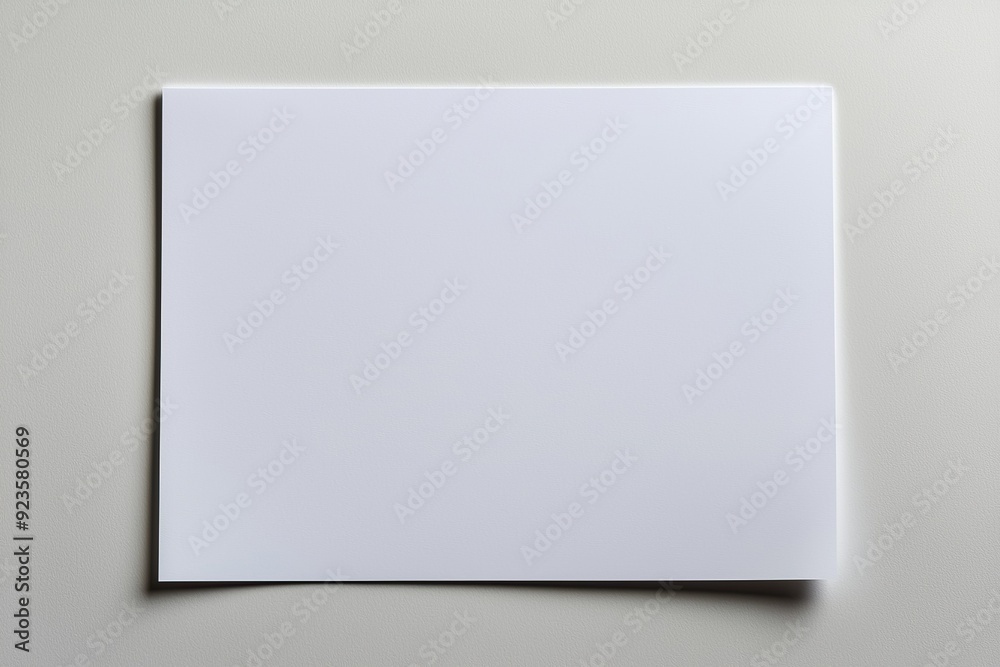 Blank A4 Paper Mockup on Isolated Background created with Generative AI Blank A4 Paper Mockup on Isolated Background created with Generative AI