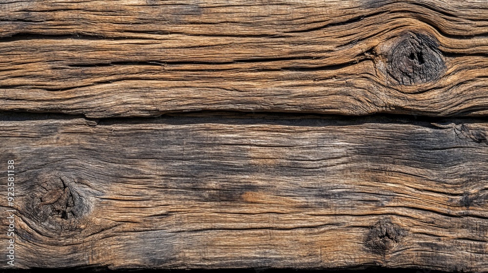 Naklejka premium Weathered Wooden Planks