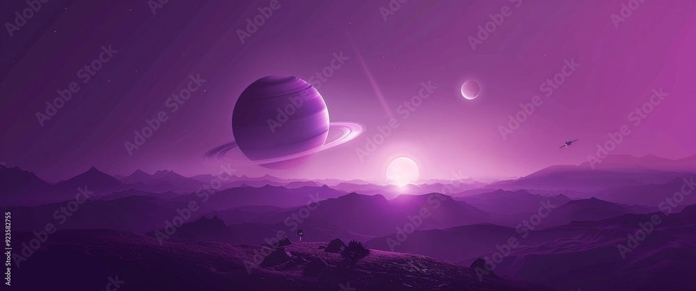 Fototapeta premium sunrise in the desert