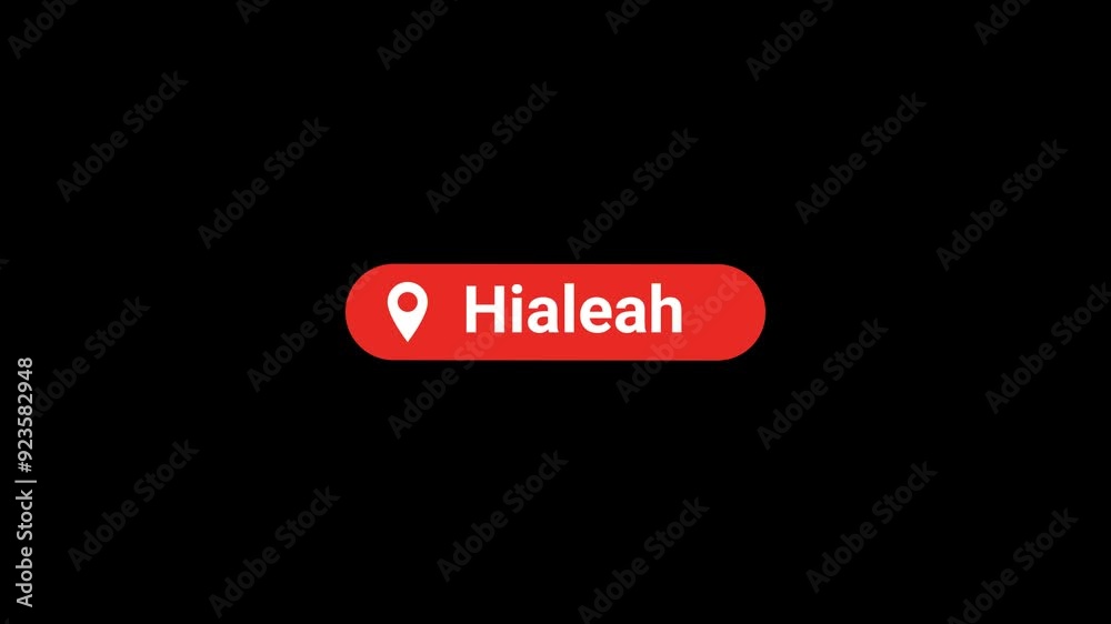 Hialeah Location title Animation Hialeah Location title Animation