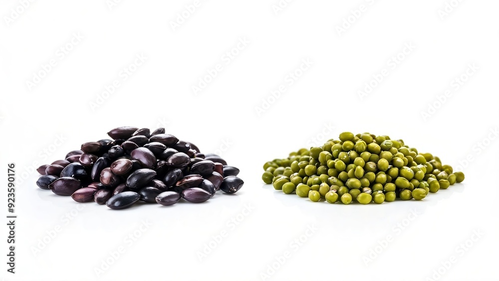 beans isolated on white background, pulses beans isolated on white background, pulses