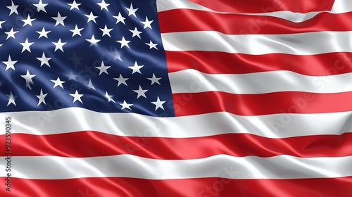 Waving American Flag