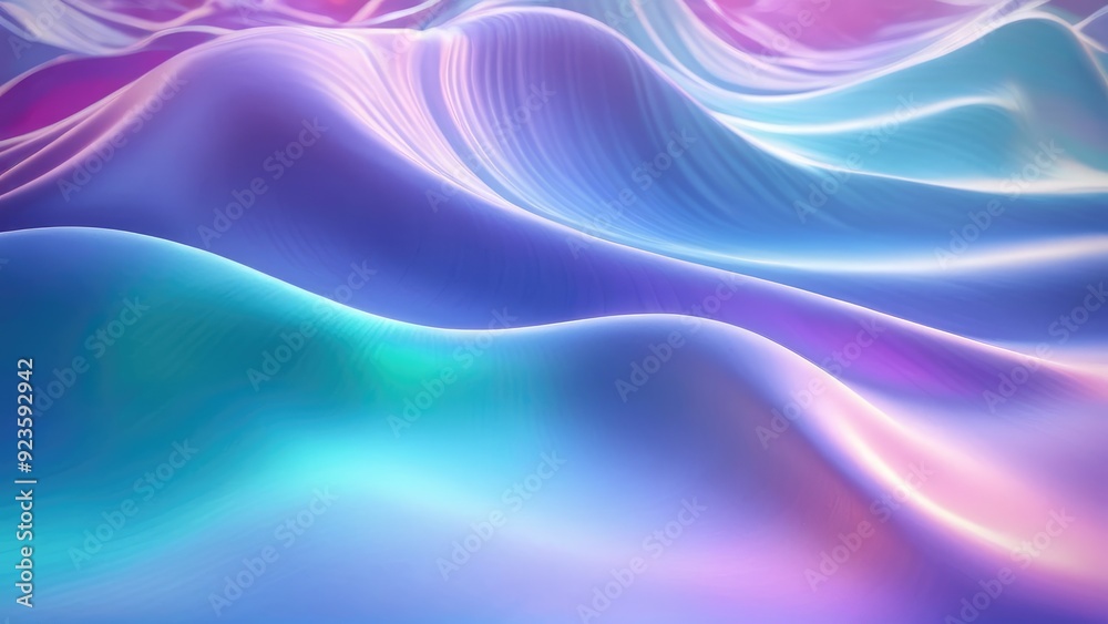 Fototapeta premium A mesmerizing swirl of pastel colors, blending pink, blue, and purple hues in a smooth, flowing pattern, evoking a sense of movement and tranquility